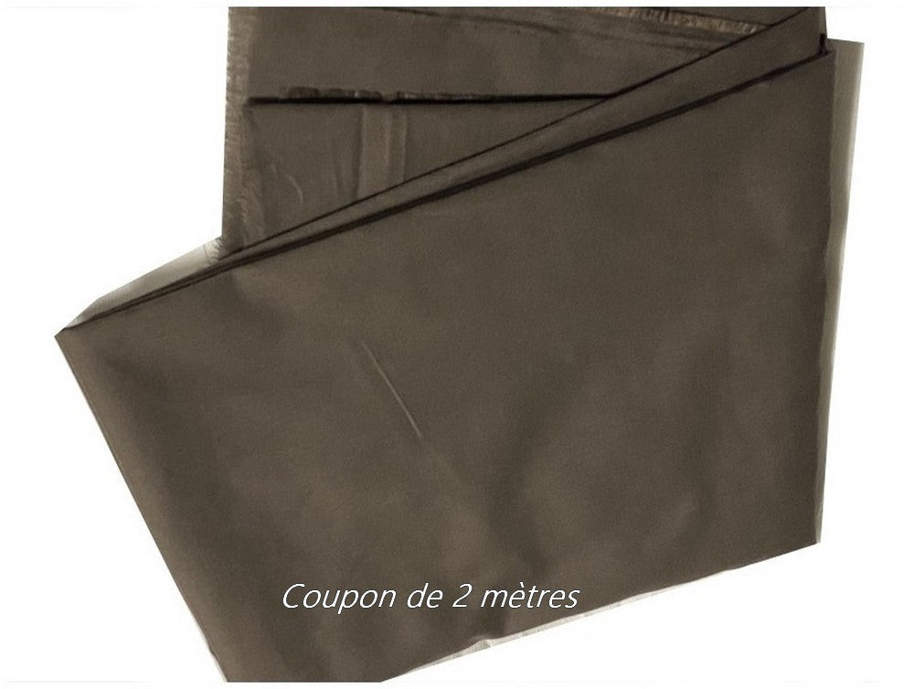 Coupon de 2 Mètres de Tissu Coton marron Choco En Grande Largeur