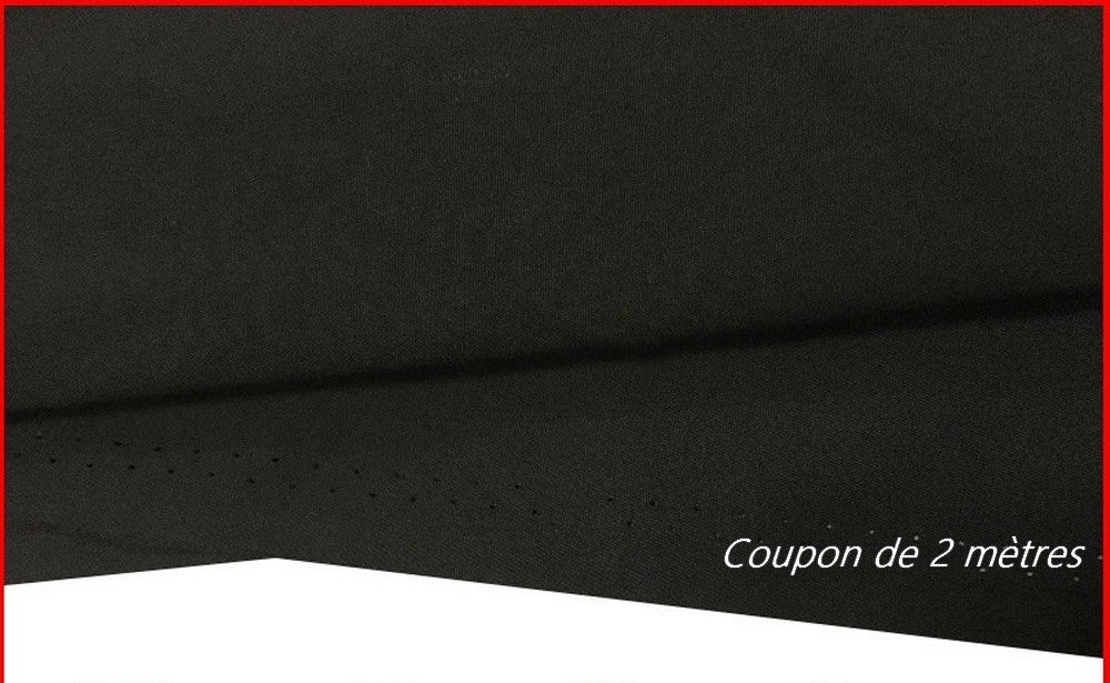 2 Meters of Black Cotton Poplin Fabric in Large Width
