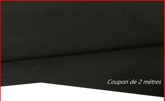 2 Meters of Black Cotton Poplin Fabric in Large Width
