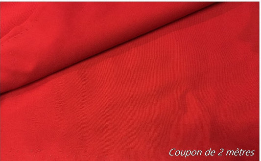 2 Meters of Red Cotton Fabric in Large Width