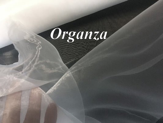 3 metros de tela de organza de poliéster blanca por metro para coser y decorar