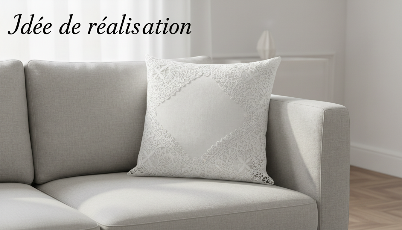 Guipure Festonnée Blanche 12 cm - Dentelle au Mètre Motif Floral