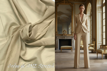 Crêpe De Soie Lycra Beige - Image Éditoriale