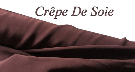 Crêpe De SOIE Prune  Au Mètre Couture.