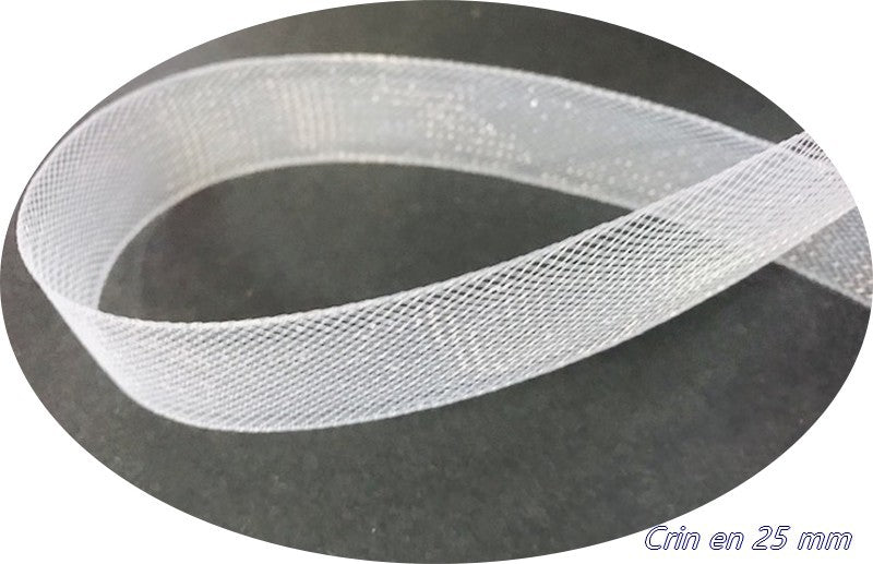 Crin Au Mètre Blanc pour La Couture, Bande de Crinoline pour Renfort