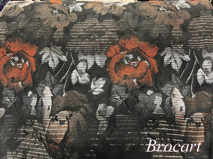 Brocart de laine haute couture.- vendu au mètre