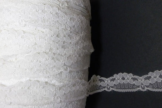 Dentelle Au Mètre Fixe En 2 cm , Liseré blanche a Coudre Pour loisirs Créatifs.