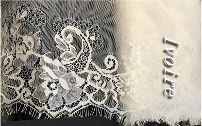 Ivory Chantilly Lace by the Meter: Elegance and Creativity for Your Sewing and Customization Projects