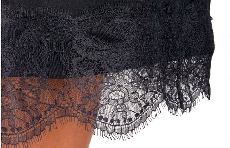 Dentelle Chantilly Fine Couture En 10 Cm  A Coudre Noir.