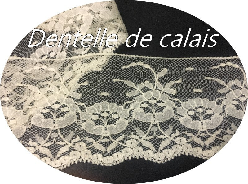 Dentelle De Calais Ivoire En 6,5 Cm A Coudre Pour Robe De Mariage, Et Décorations.