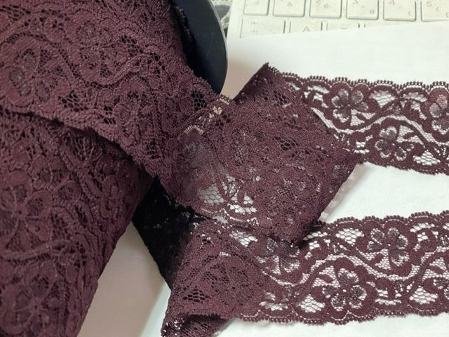 Dentelle En 5 Cm Prune A Coudre Pour Loisirs Créatifs.