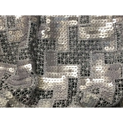 Dentelle Guipure au Mètre en 90 cm de Large en Gris Perle pour Caftan et Cérémonie.
