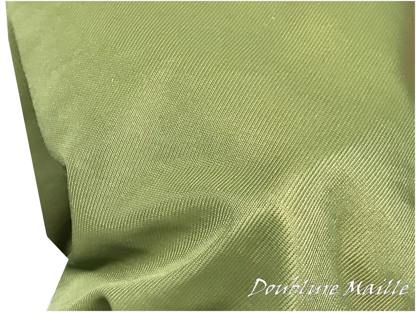 Doublure Maille Au Mètre Kaki Pour Vêtements Et confections.