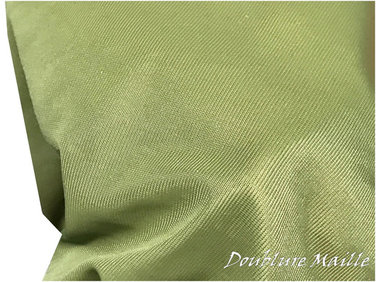 Doublure Maille Au Mètre Kaki Pour Vêtements Et confections.