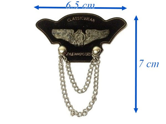 Ecusson Chainette Argent