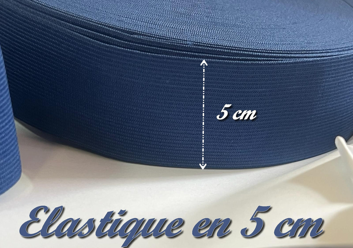 Elastique Bleu Navy Plat Souple En 5 Cm Au Mètre A Coudre  Pour Ceintures Loisirs Créatifs La Customisations.