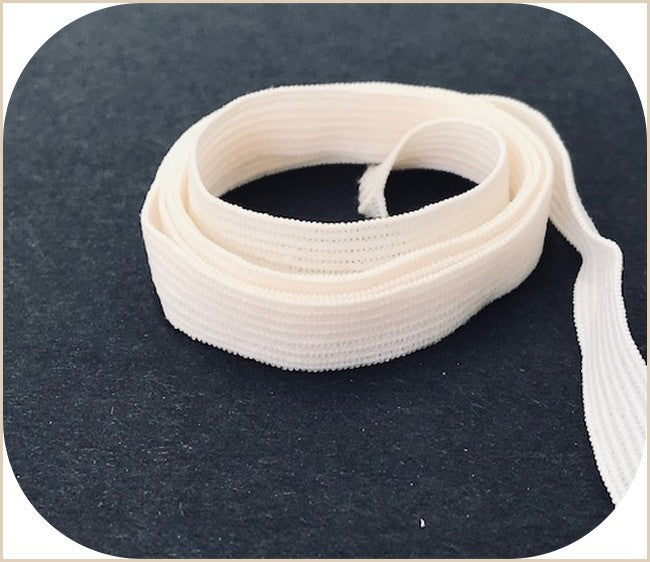 9mm Flat Flesh-Colored Elastic for Sewing, Lycra Ribbon for Lingerie, and Customizations.