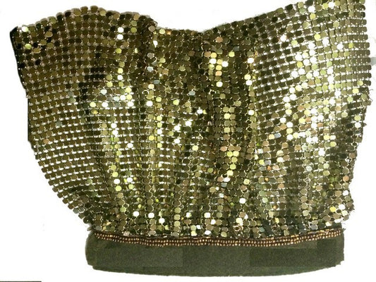 Khaki Metal Fabric Epaulette