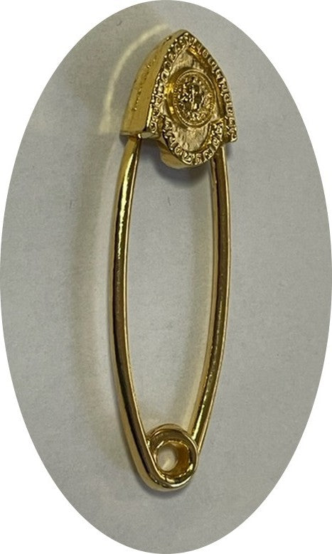 Versace Style Medusa Head Gold Pin for Decorations