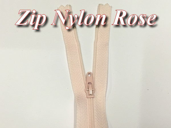 Pink Nylon Zipper 20cm to Sew.