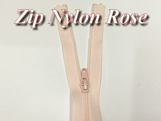 Pink Nylon Zipper 20cm to Sew.