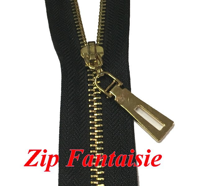 Black Zippers 3 Gold Mesh Non-Openable For Bags And Clothing Decorations