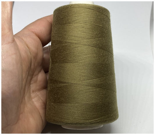 Khaki Sewing Thread Spool Assorted Colors, Cone of Sewing Threads