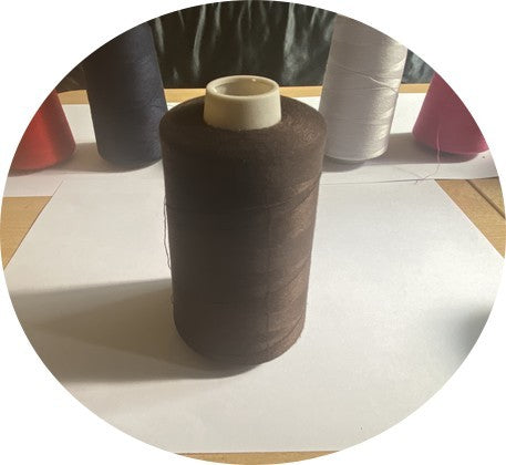 Chocolate Brown Sewing Thread Spool Assorted Colors, Sewing Thread Cone