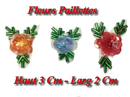 Sequin and Glitter Flowers for Decorations and Customizations.