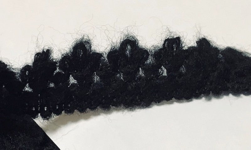 Galon Au Mètre En Laine Noir Style " Chanel"  A Coudre