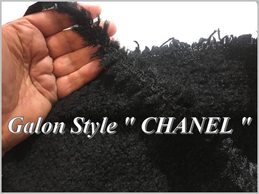 Galon Au Mètre Noir Style " Chanel"  A Coudre