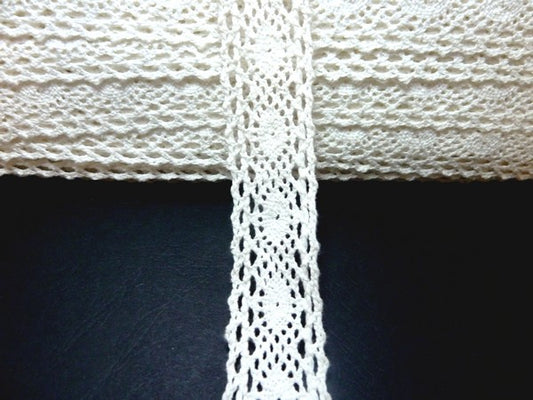 3cm White Macrame Lace Trim for Sewing.
