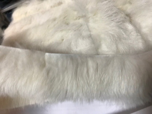 Ecru Rabbit Hair Fur Trim By the meter