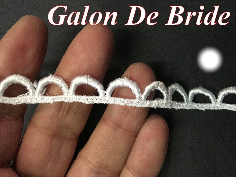 White Guipure Braid for Sewing.
