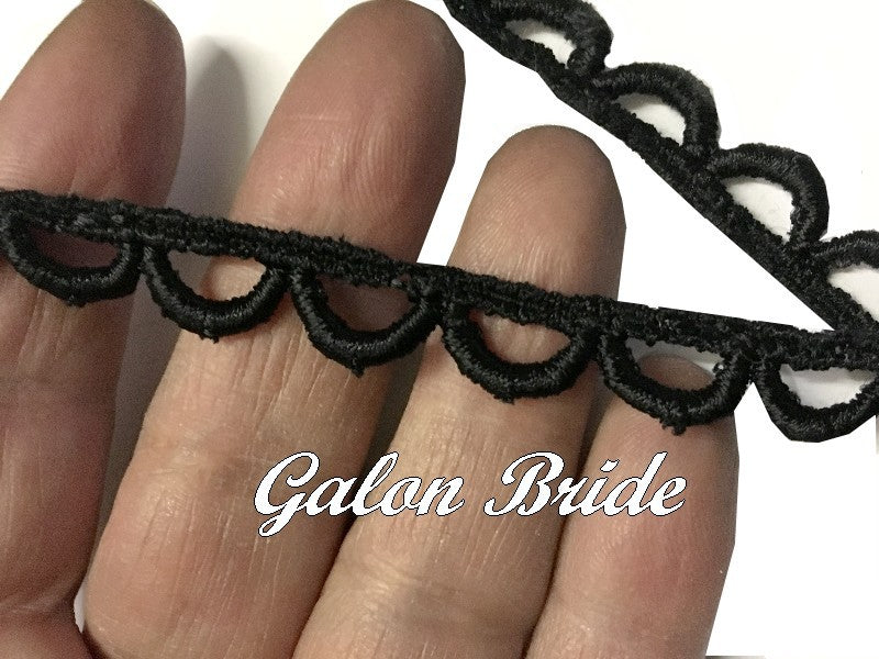 Black Guipure Braid for Sewing.