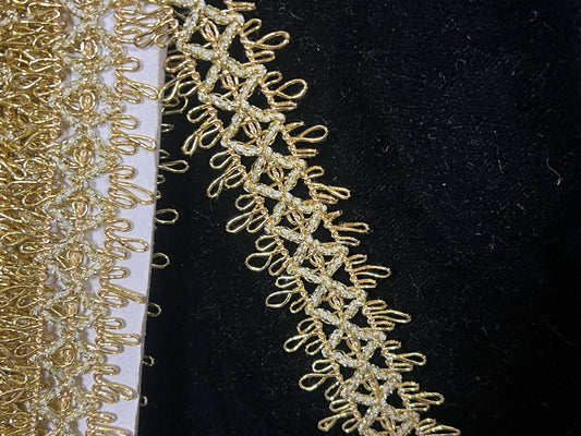 Galon Lamé Lurex Doré Or - Couture et Décoration.