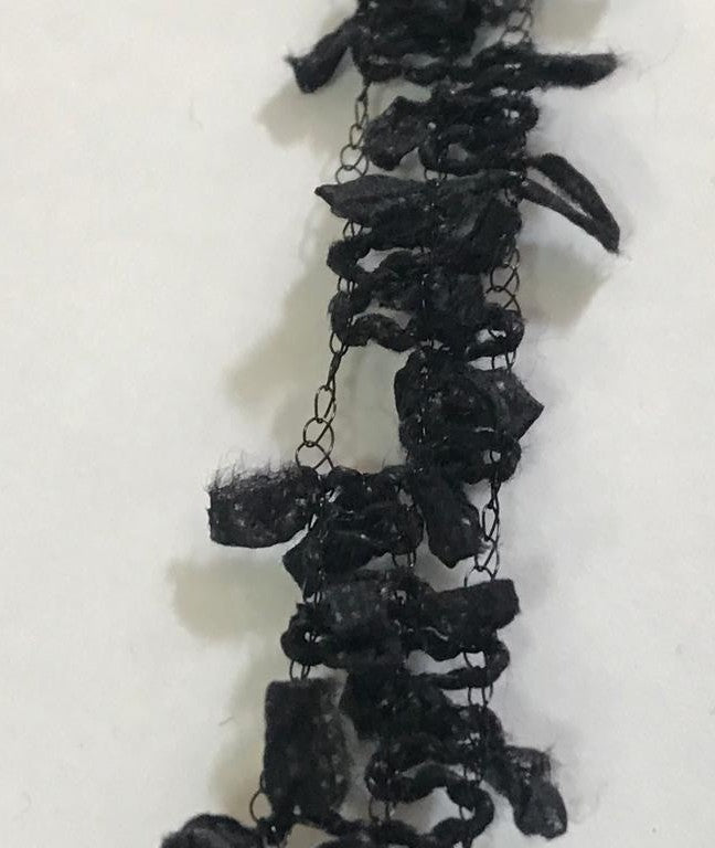 Fancy black braid by the meter: add a touch of charm to your creations