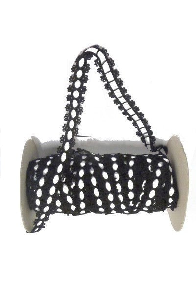 Trimmings by the meter in 2 cm Black and White.