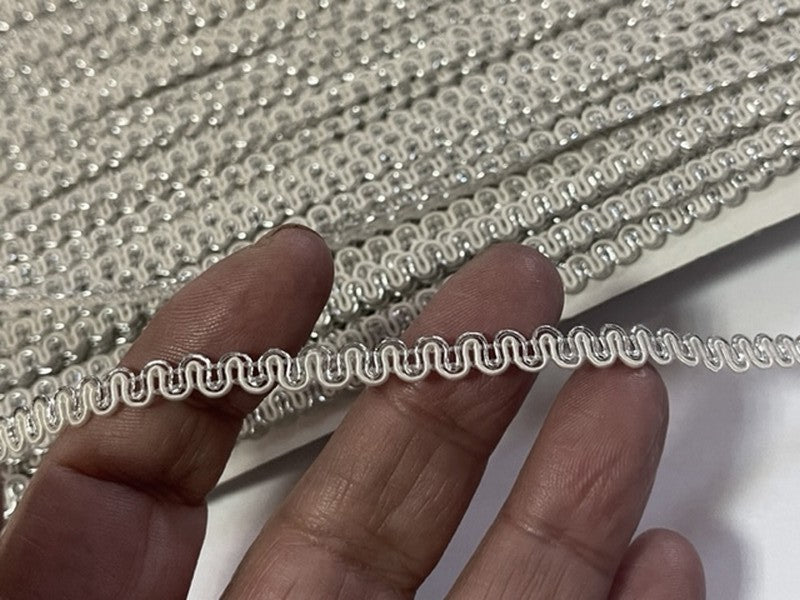 Ecru and Silver Trimmings to Sew.