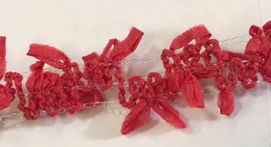 Red Fancy Braid by the meter: add a touch of charm to your creations