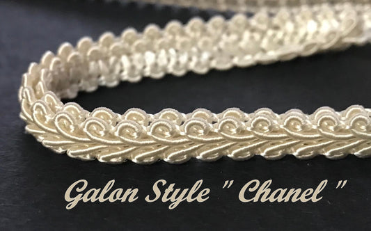 Galon Style "Chanel" Au Mètre  Ecru Au Mètre Couture
