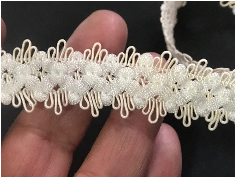 Galon Style "Chanel" Au Mètre  Ivoire Et Ecru Au Mètre En 20 mm Couture