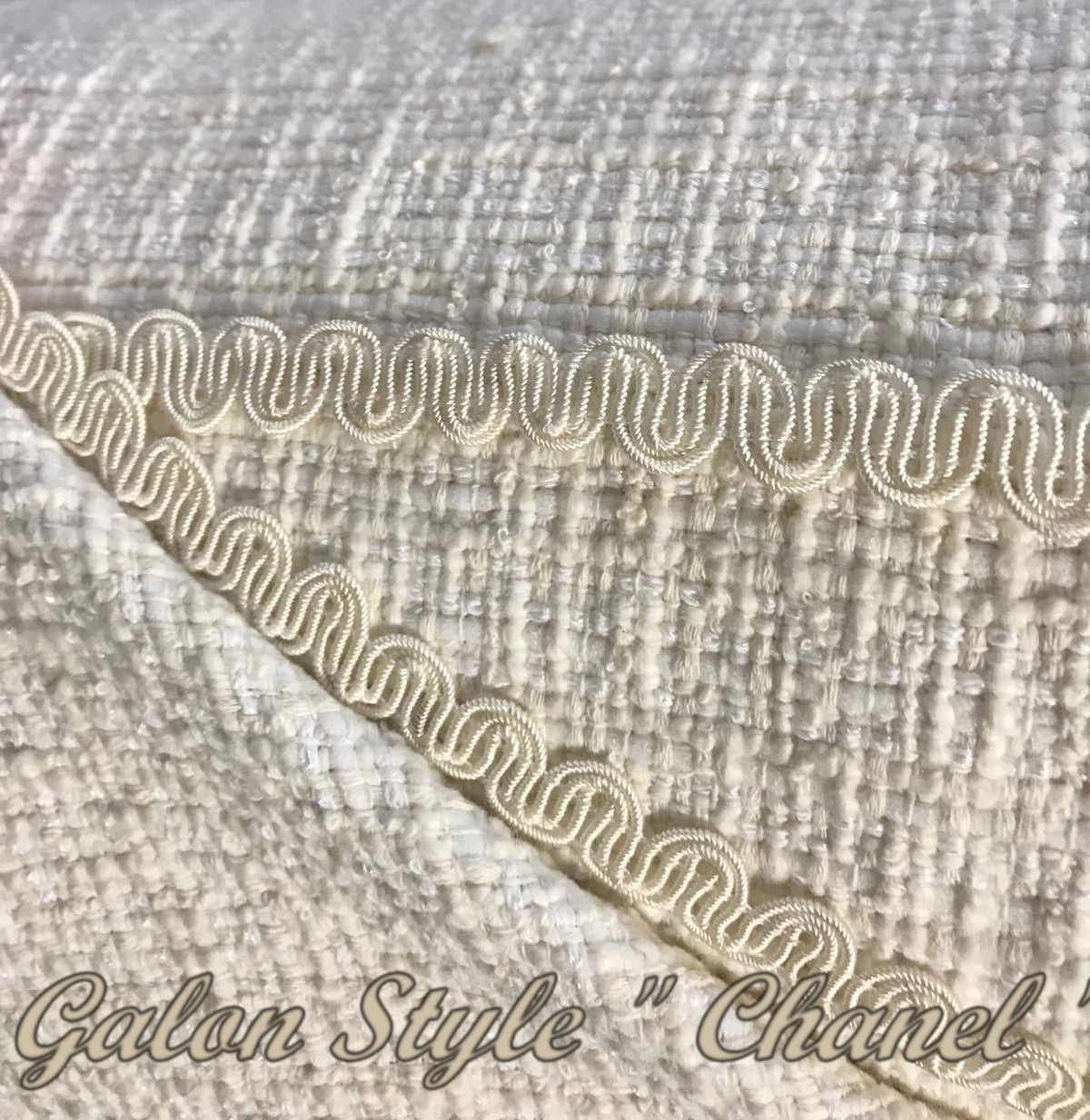 Galon Style "Chanel"  Ecru  Au Mètre Couture