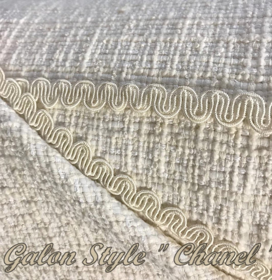 Galon Style "Chanel"  Ecru  Au Mètre Couture