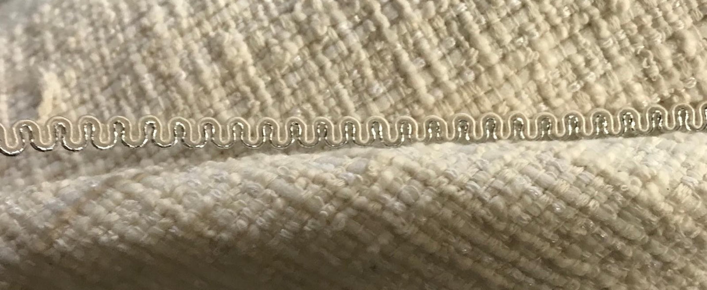 Galon Style "Chanel"  Ecru Et Argenté Au Mètre Couture