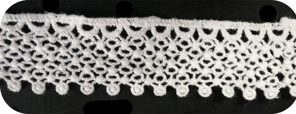 guipure en 3 cm Blanche au mètre : Vente en ligne, choix varié et créativité illimitée"