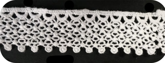 3 cm white guipure by the meter: Online sales, varied choice and unlimited creativity"