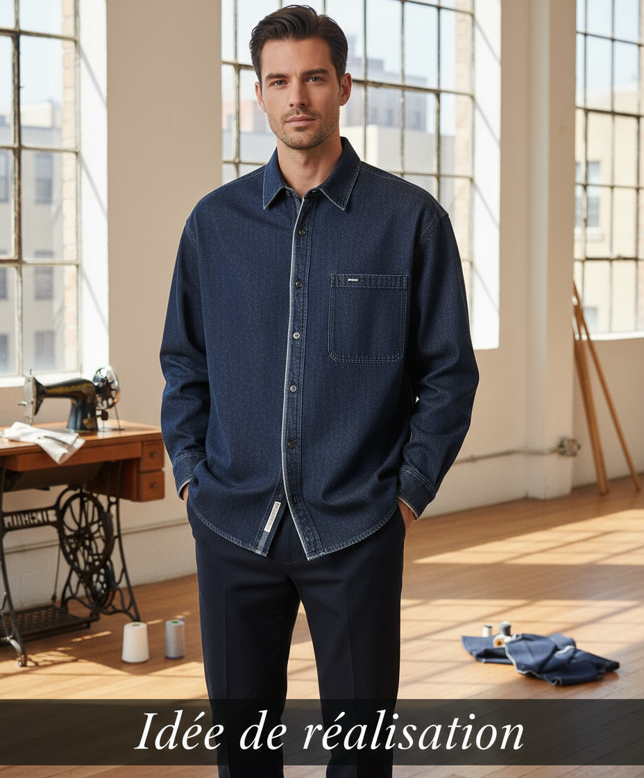 Chemise en jean - Idée de réalisation
