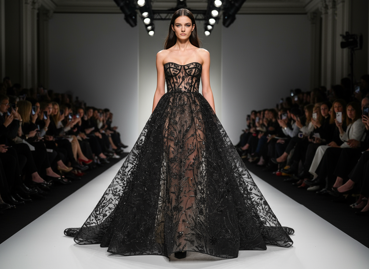 Robe bustier haute couture - Bustier gown