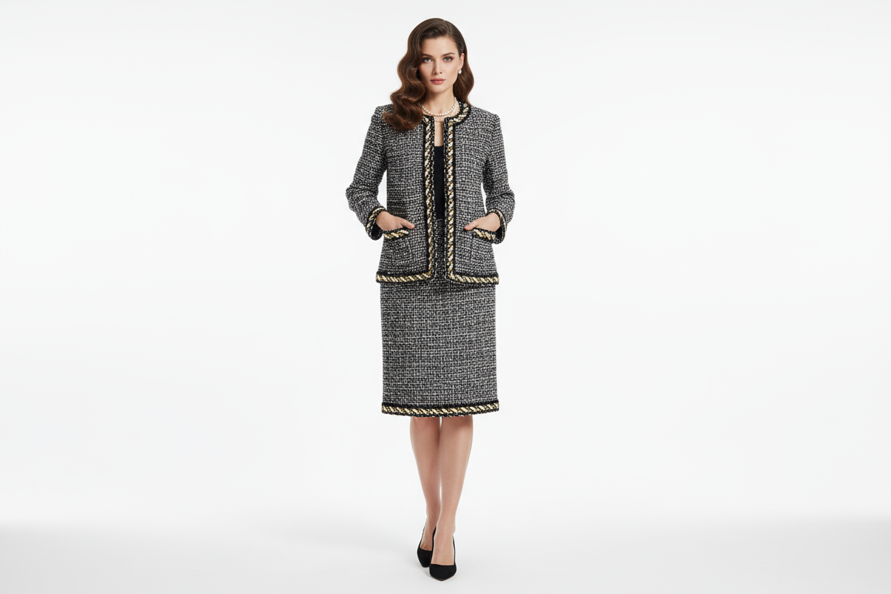 Idée de réalisation - Tailleur noir et blanc